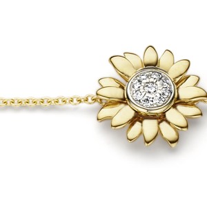 Van Gogh Gassan® Golden bracelet with diamonds Sunflowers