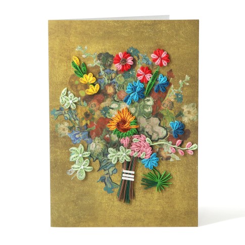 Origamo x Van Gogh Museum Filigree Greeting Card Flower Bouquet
