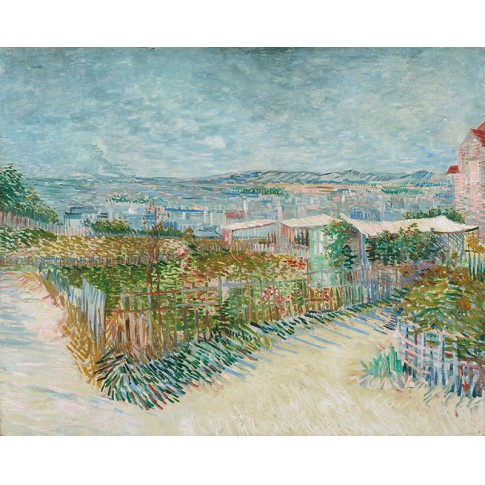 Van Gogh Giclée, Montmartre: Behind the Moulin de la Galette