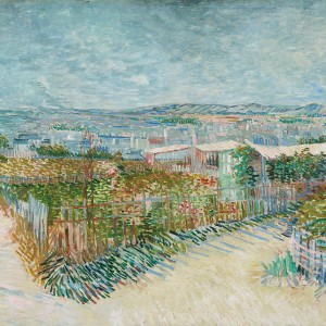 Van Gogh Giclée, Montmartre: Behind the Moulin de la Galette