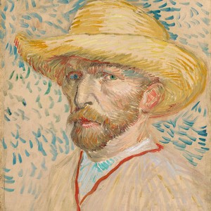 Van Gogh Giclée, Self-Portrait with Straw Hat