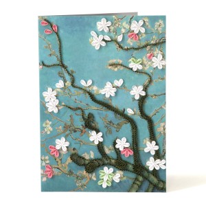 Origamo x Van Gogh Museum Filigree Greeting Card Almond Blossom