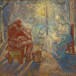Van Gogh Giclée, Evening (after Millet)