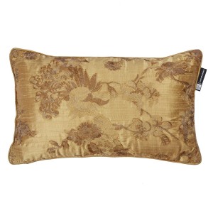 Cushion Vincent's flowers gold embroidered, Beddinghouse x Van Gogh Museum®