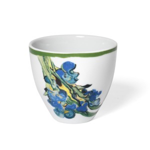 Van Gogh Porcelain coffee cup Irises detail