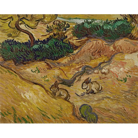 Van Gogh Giclée, Landscape with Rabbits