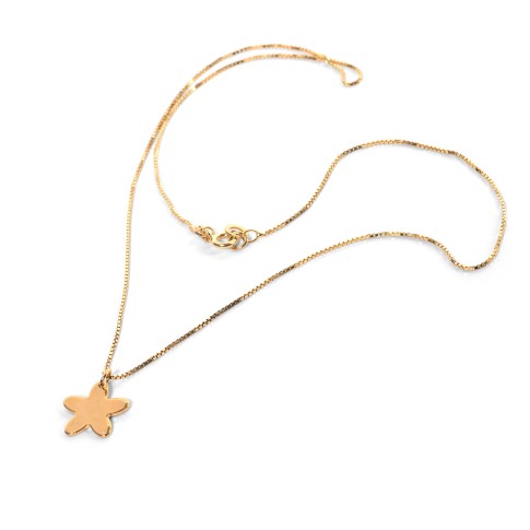 Van Gogh Gold plated necklace with flower, by Ellen Beekmans®