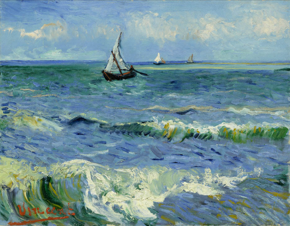 Van Gogh Postcard Seascape near Les Saintes-Maries-de-la-Mer - Van Gogh  Museum shop