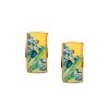Van Gogh 22kt Goldplated hug earrings Irises, by Erwin Pearl®