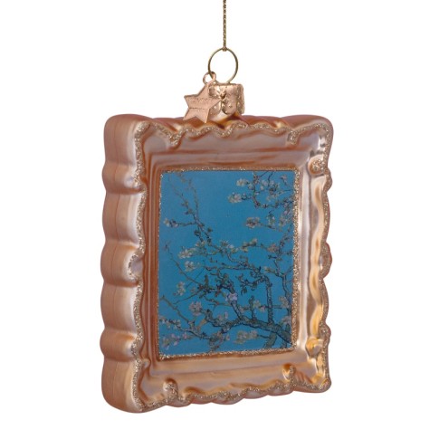 Glass ornament frame Almond Blossom