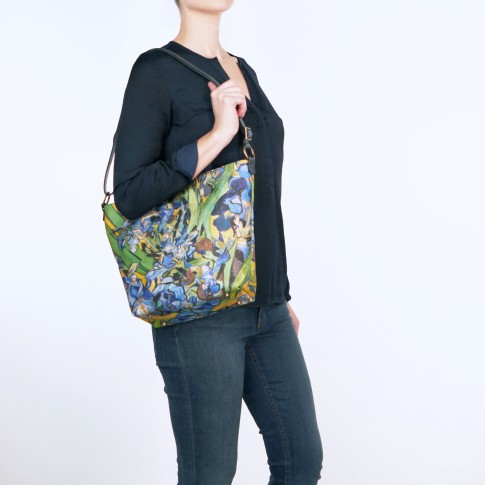 Van Gogh Olalla Gambin® Bag leather & silk Irises