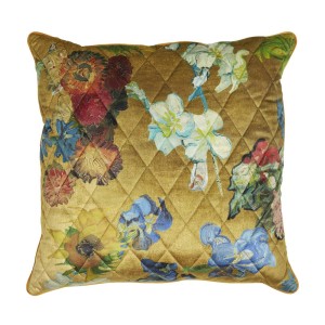 Cushion Vincent's flowers gold 50x50, Beddinghouse x Van Gogh Museum®