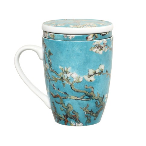 Van Gogh Mug with infuser Almond Blossom