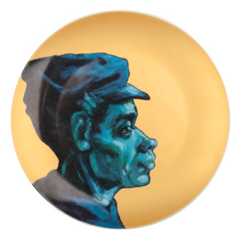 Van Gogh &Klevering® Porcelain Golden plate Potato Eaters 4