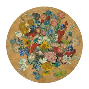Van Gogh Wallpaper circle Vincent's flowers 145 cm