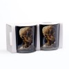 Tumblers Head of a Skeleton with a Burning Cigarette