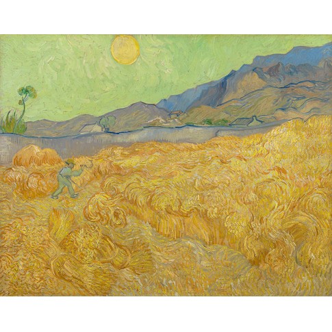 Van Gogh Giclée, Wheatfield with a Reaper
