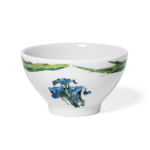 Van Gogh Porcelain bowl Irises & leaves rim