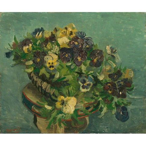 Van Gogh Giclée, Basket of Pansies