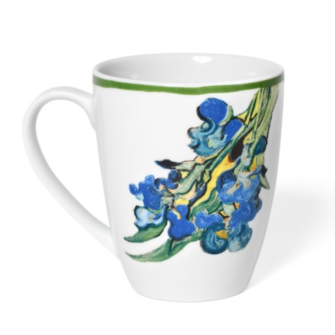 Van Gogh Porcelain mug Irises detail