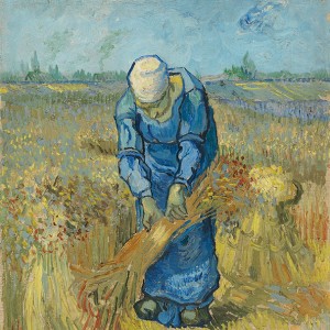 Van Gogh Giclée, La agavilladora (según Millet)