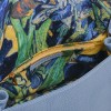 Smaak® Leather shoulder bag Van Gogh Irises ice blue