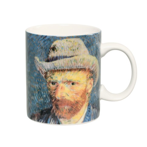 Taza Van Gogh, Autorretrato con sombrero de fieltro gris