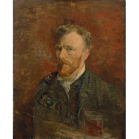 Van Gogh Giclée, Self-Portrait with Glass