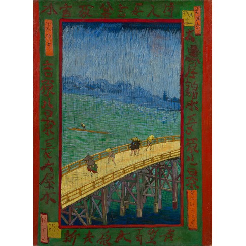 Van Gogh Giclée, Brug in de regen (naar Hiroshige)