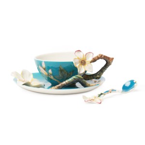 Van Gogh Franz Collection® porcelain cup and saucer Almond Blossom