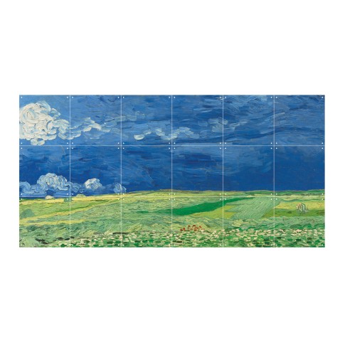 IXXI Van Gogh, Campo de trigo bajo un cielo tormentoso 120 x 60