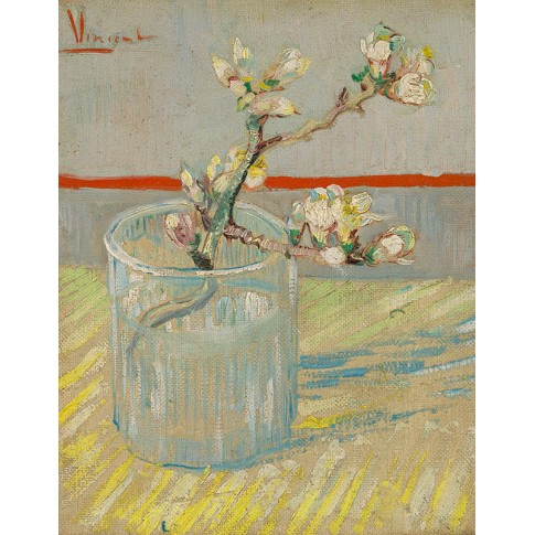 Van Gogh Giclée, Rama de almendro en flor en un vaso