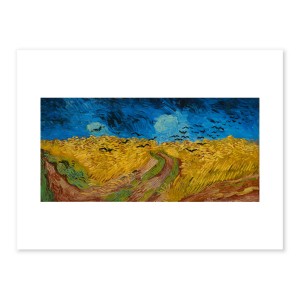 Lámina S Van Gogh, Campo de trigo con cuervos