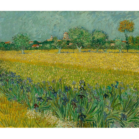 Van Gogh Giclée, Field with Irises near Arles