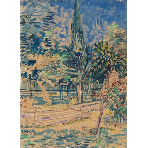 Van Gogh Giclée, Stairs in the Garden of the Asylum