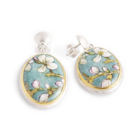Van Gogh Almond Blossom earrings, by Materia Prima®