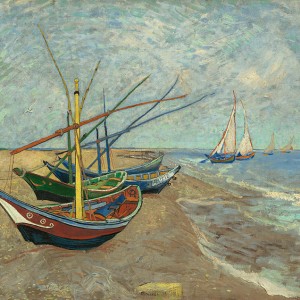 Van Gogh Giclée, Barcas de pescadores en la playa
de Les Saintes-Maries-de-la-Mer