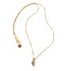 Van Gogh Gold plated necklace with leaf, by Ellen Beekmans®