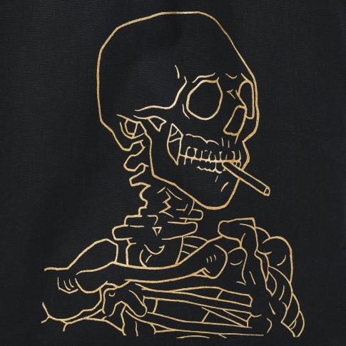Bolsa Van Gogh Head of a Skeleton with a Burning Cigarette
