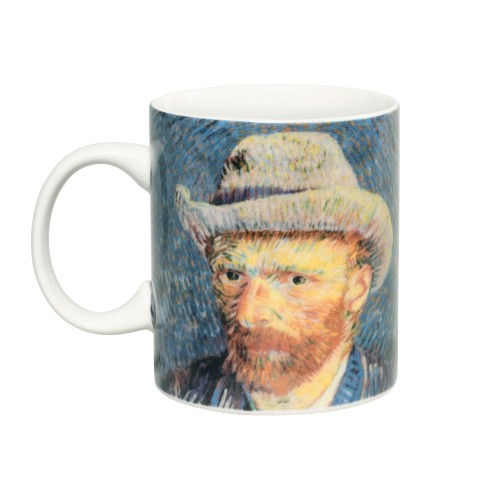 Taza Van Gogh, Autorretrato con sombrero de fieltro gris