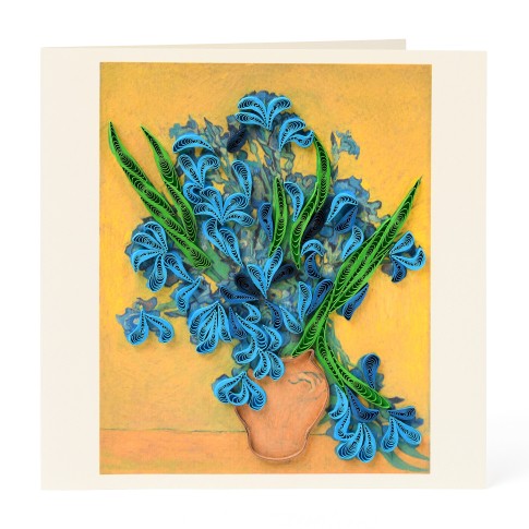 Van Gogh Ansichtkaart Irissen Filigrain