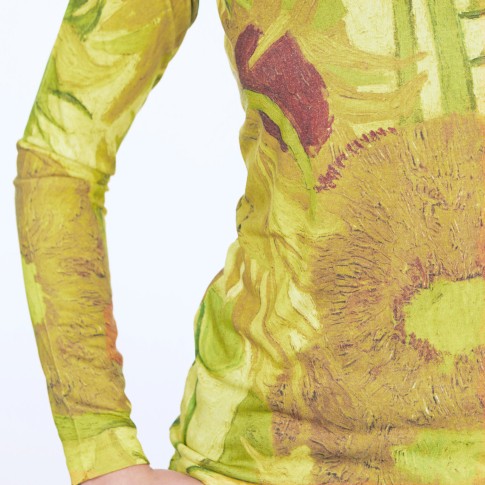 Van Gogh T-shirt lange mouw Zonnebloemen