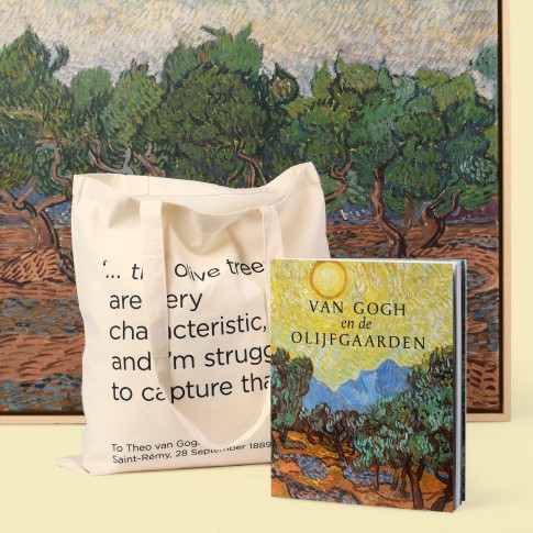 Canvas tas Van Gogh en de olijfgaarden