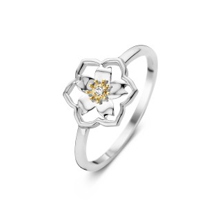Van Gogh Gassan® Gouden ring met diamant Amandelbloesem