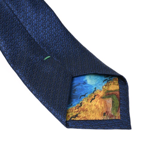 Van Gogh Zijden stropdas blauw