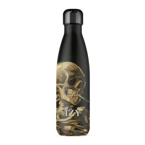 IZY Bottles® Thermosfles Kop van een skelet met brandende sigaret