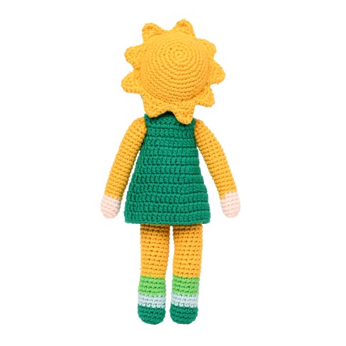 Van Gogh Zonnebloemen-meisje crochet knuffel