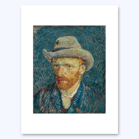 Van Gogh Print S Zelfportret met vilthoed