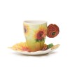 Van Gogh Franz Collection® porseleinen kop en schotel Zonnebloemen