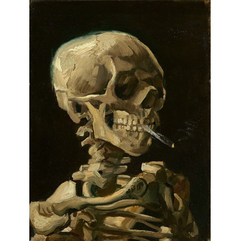 Van Gogh Giclée, Kop van een skelet met brandende sigaret